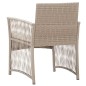 vidaXL Gartensessel mit Sitzkissen 2 Stk. Beige Poly Rattan vidaXL Gartensessel mit Sitzkissen 2 Stk. Beige Poly Rattan