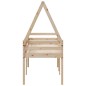 vidaXL Hochbett mit Dach 90x200 cm Massivholz Kiefer vidaXL Hochbett mit Dach 90x200 cm Massivholz Kiefer