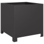 vidaXL Pflanzkübel 2 Stk. Schwarz 40x40x40 cm Stahl vidaXL Pflanzkübel 2 Stk. Schwarz 40x40x40 cm Stahl