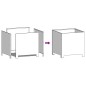 vidaXL Pflanzkübel 2 Stk. Olivgrün 30x30x30 Stahl vidaXL Pflanzkübel 2 Stk. Olivgrün 30x30x30 Stahl