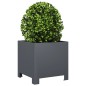 vidaXL Pflanzkübel 2 Stk. Anthrazit 30x30x30 Stahl vidaXL Pflanzkübel 2 Stk. Anthrazit 30x30x30 Stahl
