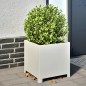 vidaXL Pflanzkübel 2 Stk. Weiß 40x40x40 cm Stahl vidaXL Pflanzkübel 2 Stk. Weiß 40x40x40 cm Stahl