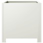 vidaXL Pflanzkübel 2 Stk. Weiß 40x40x40 cm Stahl vidaXL Pflanzkübel 2 Stk. Weiß 40x40x40 cm Stahl
