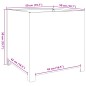 vidaXL Pflanzkübel Weiß 50x50x50 cm Stahl vidaXL Pflanzkübel Weiß 50x50x50 cm Stahl