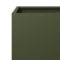 vidaXL Pflanzkübel Olivgrün 50x50x50 Stahl vidaXL Pflanzkübel Olivgrün 50x50x50 Stahl