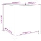 vidaXL Pflanzkübel Olivgrün 50x50x50 Stahl vidaXL Pflanzkübel Olivgrün 50x50x50 Stahl