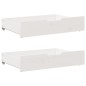 vidaXL Tagesbett Ausziehbar mit Schubladen ohne Matratze Weiß 90x200cm vidaXL Tagesbett Ausziehbar mit Schubladen ohne Matratze Weiß 90x200cm