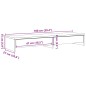 vidaXL Monitorständer mit Schubladen Eichen-Optik 100x27x15 cm vidaXL Monitorständer mit Schubladen Eichen-Optik 100x27x15 cm