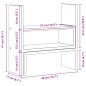 vidaXL Schreibtisch-Organizer Verstellbar Grau Sonoma 40x17x41 cm vidaXL Schreibtisch-Organizer Verstellbar Grau Sonoma 40x17x41 cm