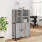 vidaXL Highboard Grau Sonoma 79,5x35,5x137,5 cm Holzwerkstoff vidaXL Highboard Grau Sonoma 79,5x35,5x137,5 cm Holzwerkstoff