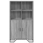 vidaXL Highboard Grau Sonoma 79,5x35,5x137,5 cm Holzwerkstoff vidaXL Highboard Grau Sonoma 79,5x35,5x137,5 cm Holzwerkstoff