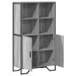 vidaXL Highboard Grau Sonoma 79,5x35,5x137,5 cm Holzwerkstoff vidaXL Highboard Grau Sonoma 79,5x35,5x137,5 cm Holzwerkstoff