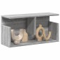 vidaXL Wandschrank 60x20x30 cm Grau Sonoma Holzwerkstoff vidaXL Wandschrank 60x20x30 cm Grau Sonoma Holzwerkstoff