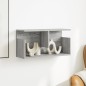 vidaXL Wandschrank 60x20x30 cm Grau Sonoma Holzwerkstoff vidaXL Wandschrank 60x20x30 cm Grau Sonoma Holzwerkstoff