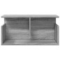 vidaXL Wandschrank 60x20x30 cm Grau Sonoma Holzwerkstoff vidaXL Wandschrank 60x20x30 cm Grau Sonoma Holzwerkstoff