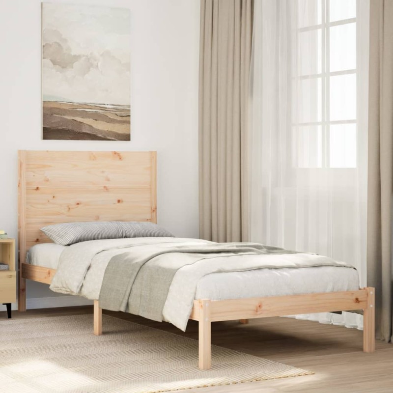 vidaXL Massivholzbett Extra Lang ohne Matratze 100x220 cm vidaXL Massivholzbett Extra Lang ohne Matratze 100x220 cm