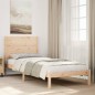 vidaXL Massivholzbett Extra Lang ohne Matratze 100x220 cm vidaXL Massivholzbett Extra Lang ohne Matratze 100x220 cm