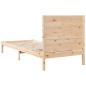 vidaXL Massivholzbett Extra Lang ohne Matratze 100x220 cm vidaXL Massivholzbett Extra Lang ohne Matratze 100x220 cm
