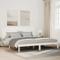 vidaXL Massivholzbett Extra Lang ohne Matratze Weiß 180x210 cm vidaXL Massivholzbett Extra Lang ohne Matratze Weiß 180x210 cm