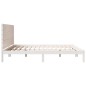 vidaXL Massivholzbett Extra Lang ohne Matratze Weiß 180x210 cm vidaXL Massivholzbett Extra Lang ohne Matratze Weiß 180x210 cm