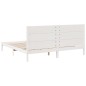 vidaXL Massivholzbett Extra Lang ohne Matratze Weiß 180x210 cm vidaXL Massivholzbett Extra Lang ohne Matratze Weiß 180x210 cm