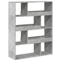 vidaXL Bücherregal Betongrau 100x33x125,5 cm Holzwerkstoff