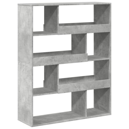 vidaXL Bücherregal Betongrau 100x33x125,5 cm Holzwerkstoff