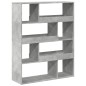 vidaXL Bücherregal Betongrau 100x33x125,5 cm Holzwerkstoff vidaXL Bücherregal Betongrau 100x33x125,5 cm Holzwerkstoff