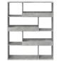vidaXL Bücherregal Betongrau 100x33x125,5 cm Holzwerkstoff vidaXL Bücherregal Betongrau 100x33x125,5 cm Holzwerkstoff