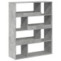 vidaXL Bücherregal Betongrau 100x33x125,5 cm Holzwerkstoff vidaXL Bücherregal Betongrau 100x33x125,5 cm Holzwerkstoff