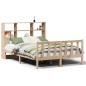 vidaXL Massivholzbett mit Regal ohne Matratze 160x200 cm Kiefernholz vidaXL Massivholzbett mit Regal ohne Matratze 160x200 cm Kiefernholz