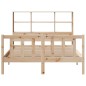 vidaXL Massivholzbett mit Regal ohne Matratze 160x200 cm Kiefernholz vidaXL Massivholzbett mit Regal ohne Matratze 160x200 cm Kiefernholz