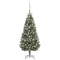 vidaXL Künstlicher Weihnachtsbaum mit Beleuchtung Kugeln Zapfen 180 cm vidaXL Künstlicher Weihnachtsbaum mit Beleuchtung Kugeln Zapfen 180 cm