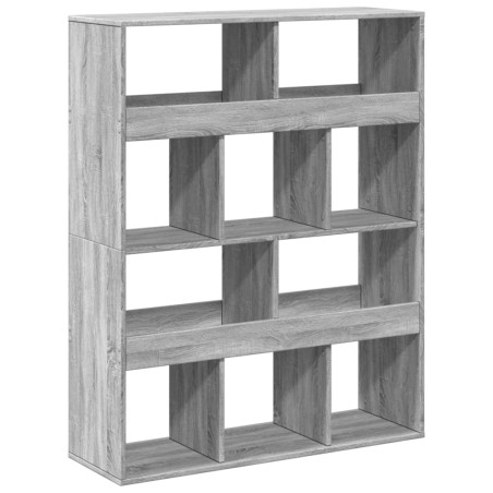 vidaXL Raumteiler Grau Sonoma 100x33x125,5 cm Holzwerkstoff