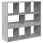 vidaXL Raumteiler Betongrau 100x33x94,5 cm Holzwerkstoff