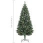 vidaXL Künstlicher Weihnachtsbaum mit Beleuchtung Kugeln Zapfen 180 cm vidaXL Künstlicher Weihnachtsbaum mit Beleuchtung Kugeln Zapfen 180 cm