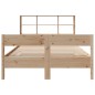 vidaXL Massivholzbett mit Regal ohne Matratze 160x200 cm Kiefer vidaXL Massivholzbett mit Regal ohne Matratze 160x200 cm Kiefer