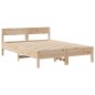 vidaXL Massivholzbett mit Regal ohne Matratze 160x200 cm Kiefer vidaXL Massivholzbett mit Regal ohne Matratze 160x200 cm Kiefer