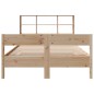 vidaXL Massivholzbett mit Regal ohne Matratze 135x190 cm Kiefer vidaXL Massivholzbett mit Regal ohne Matratze 135x190 cm Kiefer