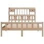 vidaXL Massivholzbett mit Regal ohne Matratze 150x200 cm Kiefernholz vidaXL Massivholzbett mit Regal ohne Matratze 150x200 cm Kiefernholz
