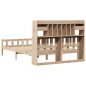 vidaXL Massivholzbett mit Regal ohne Matratze 150x200 cm Kiefernholz vidaXL Massivholzbett mit Regal ohne Matratze 150x200 cm Kiefernholz