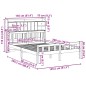 vidaXL Massivholzbett mit Regal ohne Matratze 150x200 cm Kiefernholz vidaXL Massivholzbett mit Regal ohne Matratze 150x200 cm Kiefernholz