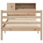 vidaXL Bücherregalbett ohne Matratze 75x190 cm Massivholz Kiefer vidaXL Bücherregalbett ohne Matratze 75x190 cm Massivholz Kiefer