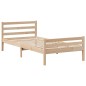 vidaXL Bücherregalbett ohne Matratze 75x190 cm Massivholz Kiefer vidaXL Bücherregalbett ohne Matratze 75x190 cm Massivholz Kiefer