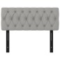 vidaXL Kopfteil Hellgrau 100x7x78/88 cm Stoff