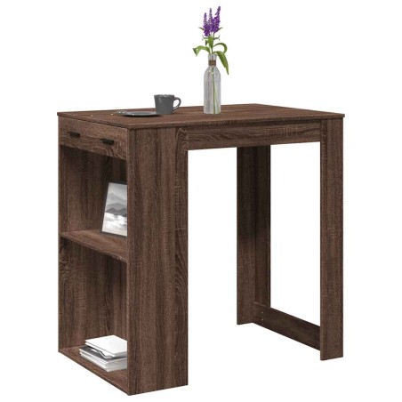 vidaXL Bartisch Braun Eichen-Optik 102x70x103,5 cm Holzwerkstoff