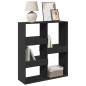 vidaXL Raumteiler Schwarz 100x33x115 cm Holzwerkstoff vidaXL Raumteiler Schwarz 100x33x115 cm Holzwerkstoff