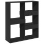 vidaXL Raumteiler Schwarz 100x33x115 cm Holzwerkstoff vidaXL Raumteiler Schwarz 100x33x115 cm Holzwerkstoff