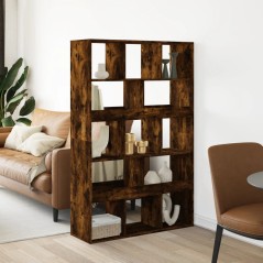 vidaXL Raumteiler Räuchereiche 100x33x156,5 cm Holzwerkstoff