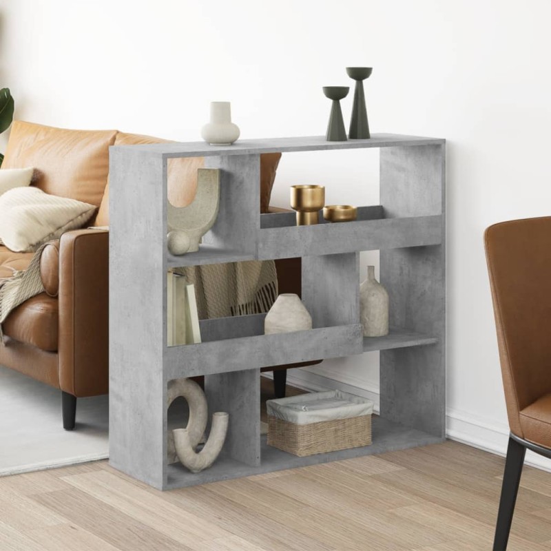 vidaXL Raumteiler Betongrau 100x33x94,5 cm Holzwerkstoff vidaXL Raumteiler Betongrau 100x33x94,5 cm Holzwerkstoff